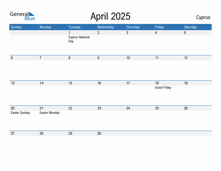 Fillable April 2025 Calendar