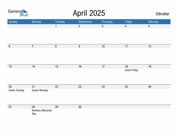 Fillable April 2025 Calendar