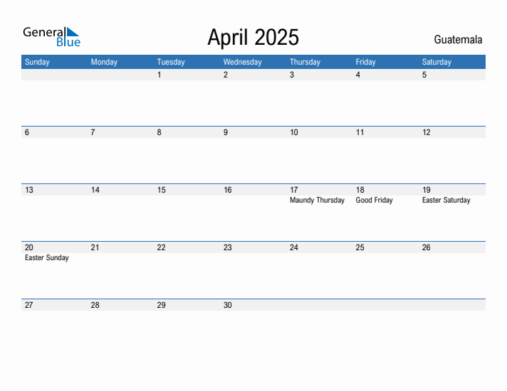 Fillable April 2025 Calendar