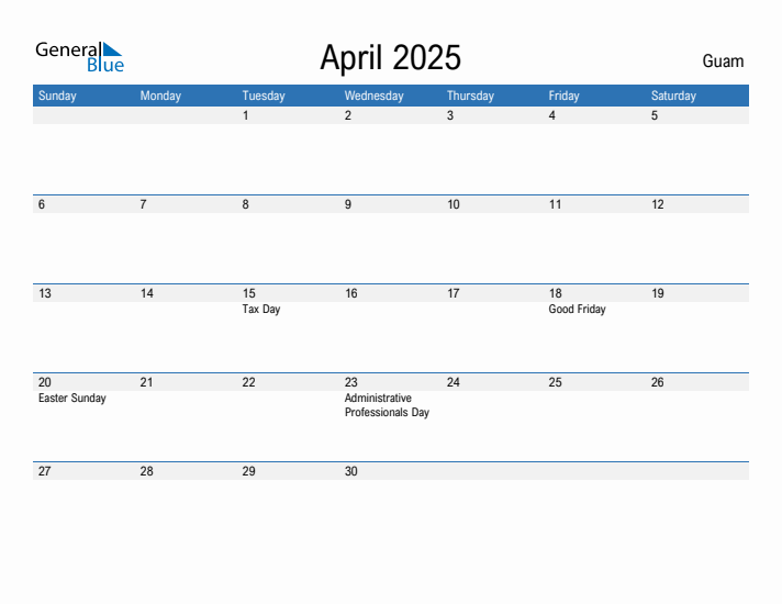 Fillable April 2025 Calendar