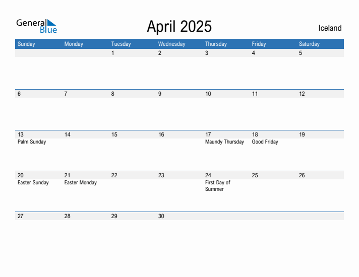 Fillable April 2025 Calendar