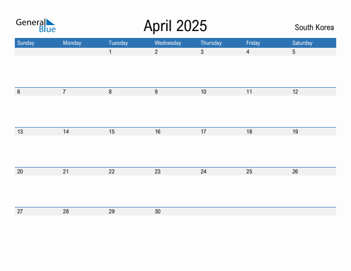 Fillable April 2025 Calendar