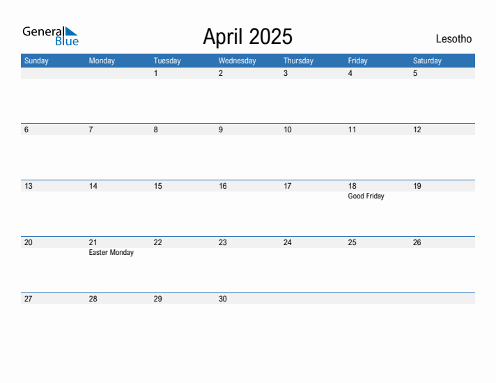 Fillable April 2025 Calendar