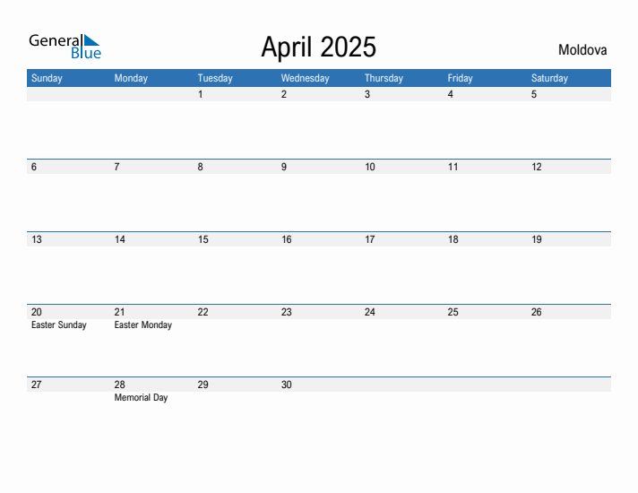 Fillable April 2025 Calendar