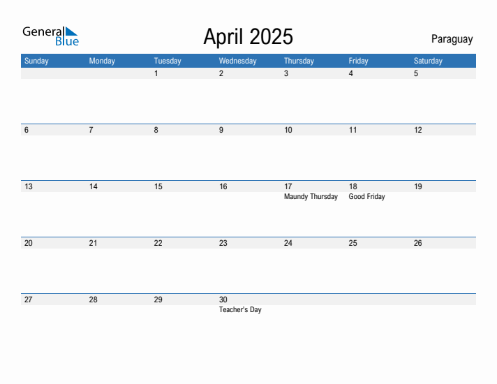 Fillable April 2025 Calendar