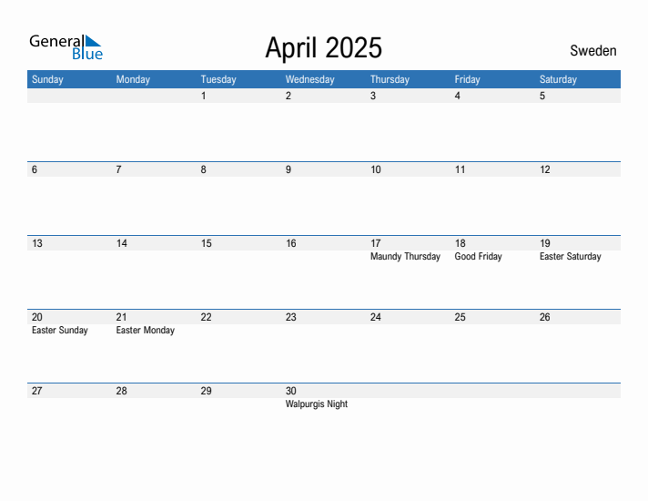 Fillable April 2025 Calendar