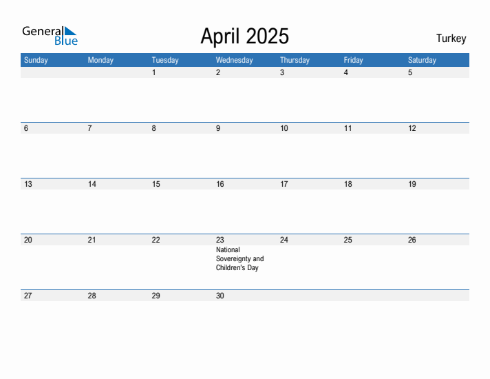 Fillable April 2025 Calendar