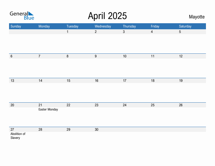 Fillable April 2025 Calendar