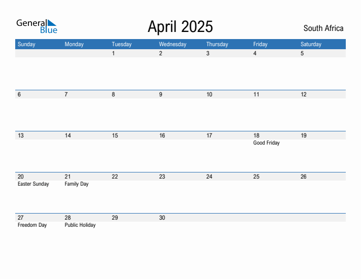 Fillable April 2025 Calendar