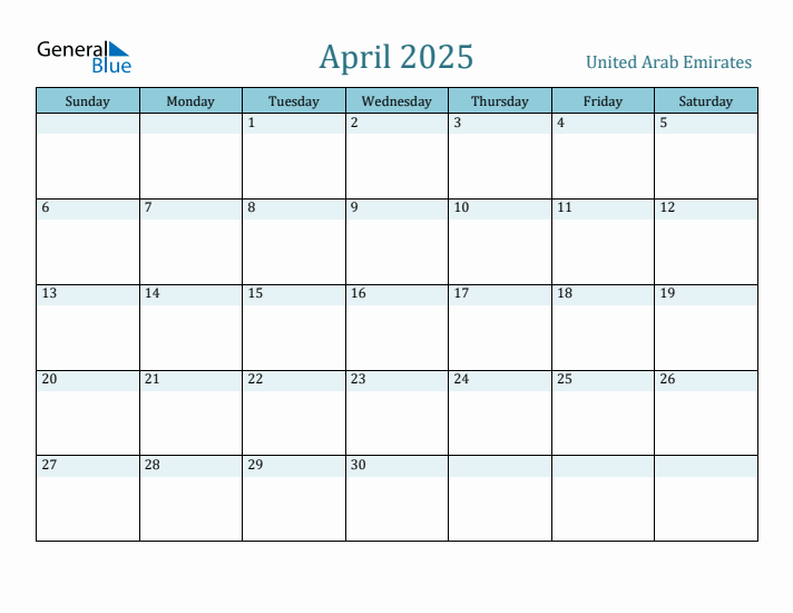 April 2025 Calendar with Holidays