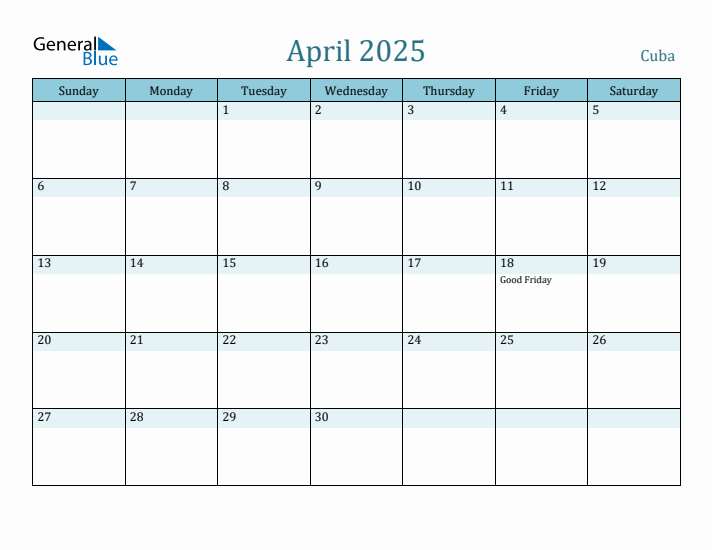 April 2025 Calendar with Holidays