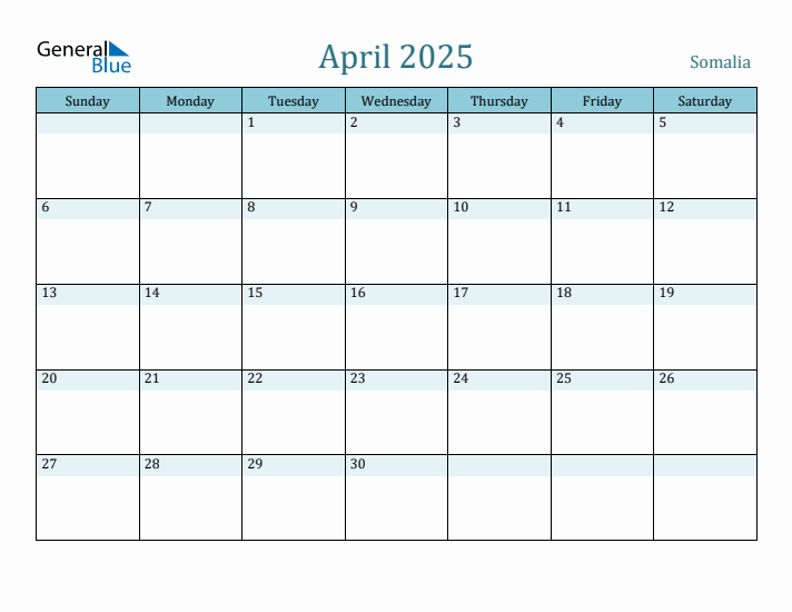 April 2025 Calendar with Holidays