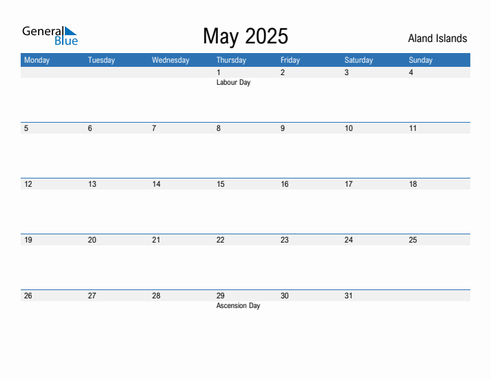 Fillable May 2025 Calendar