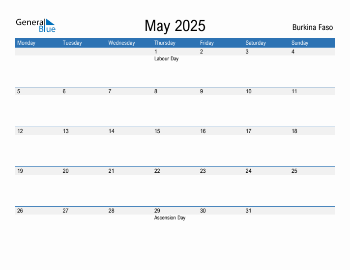 Fillable May 2025 Calendar