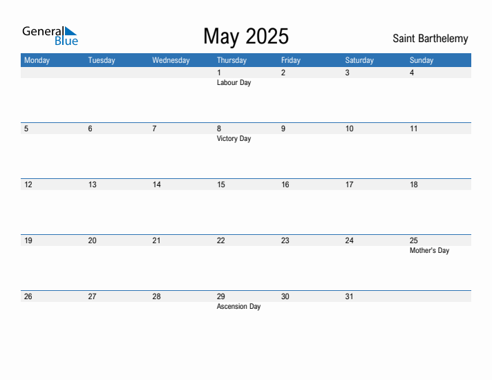 Fillable May 2025 Calendar