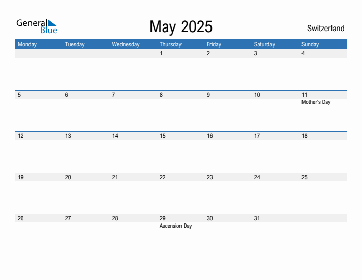 Fillable May 2025 Calendar