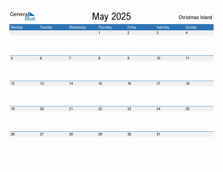 Fillable May 2025 Calendar