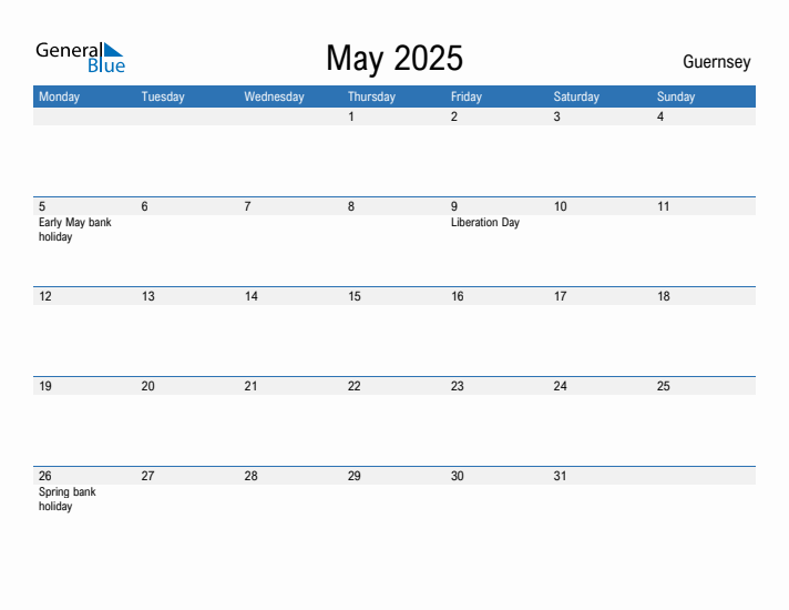 Fillable May 2025 Calendar