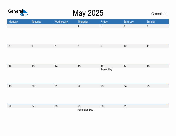 Fillable May 2025 Calendar