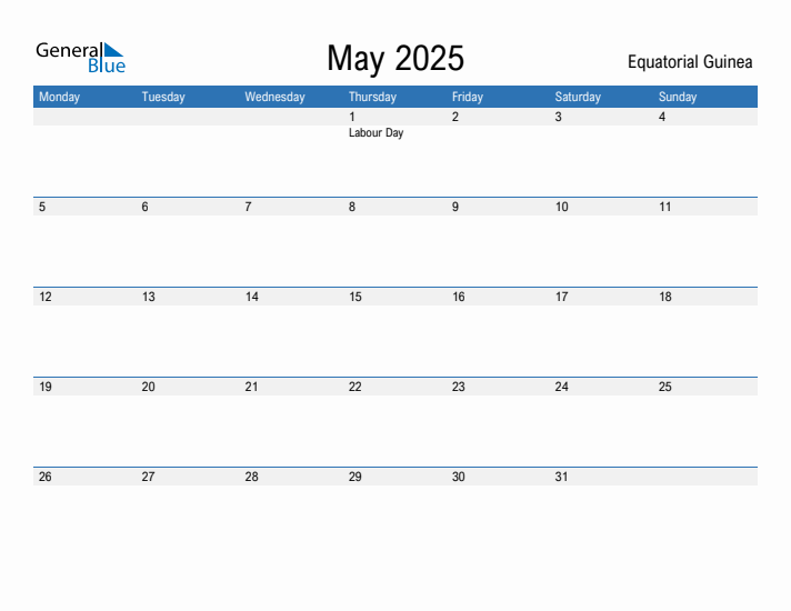 Fillable May 2025 Calendar