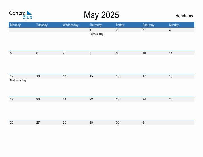 Fillable May 2025 Calendar