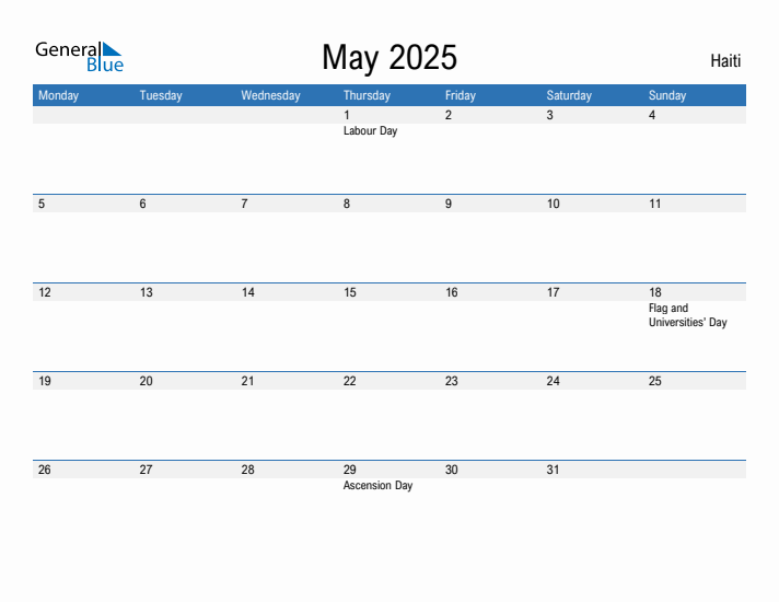 Fillable May 2025 Calendar