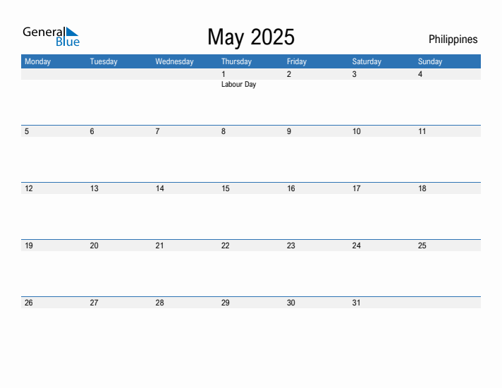 Fillable May 2025 Calendar