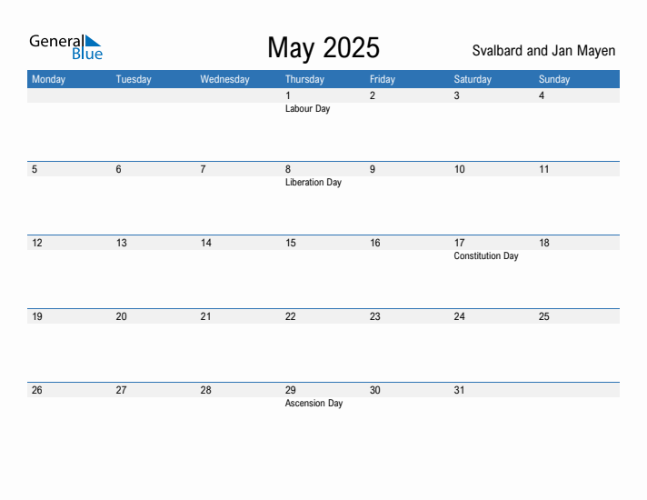 Fillable May 2025 Calendar