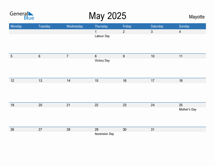 Fillable May 2025 Calendar