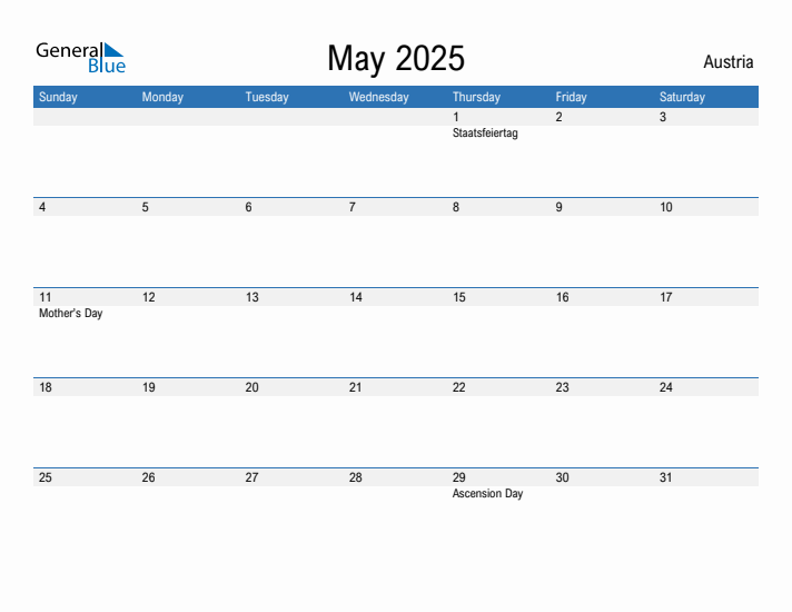 Fillable May 2025 Calendar