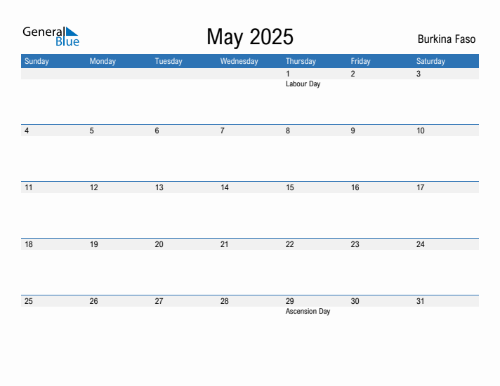 Fillable May 2025 Calendar