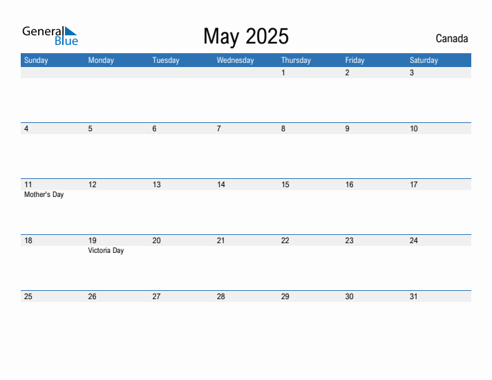 Fillable May 2025 Calendar