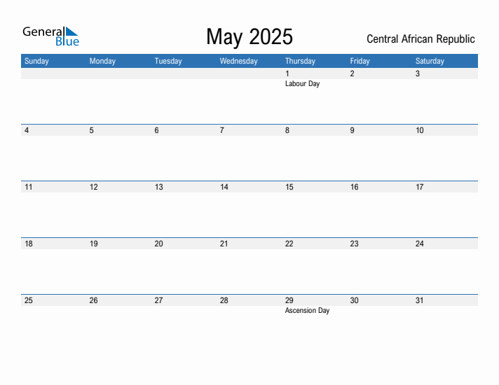 Fillable May 2025 Calendar