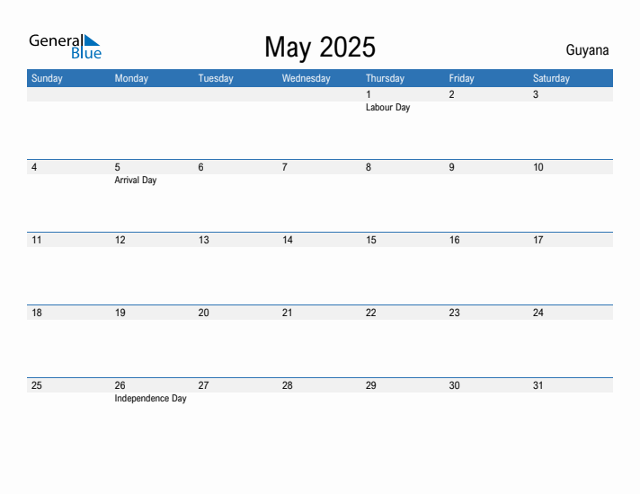 Fillable May 2025 Calendar