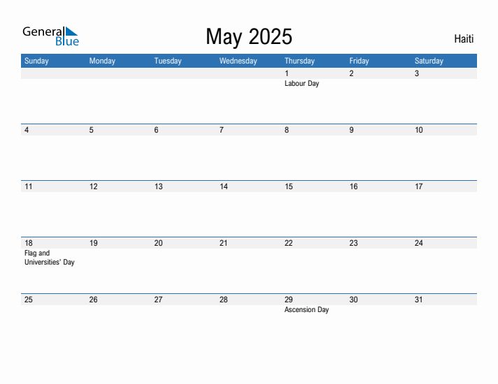 Fillable May 2025 Calendar