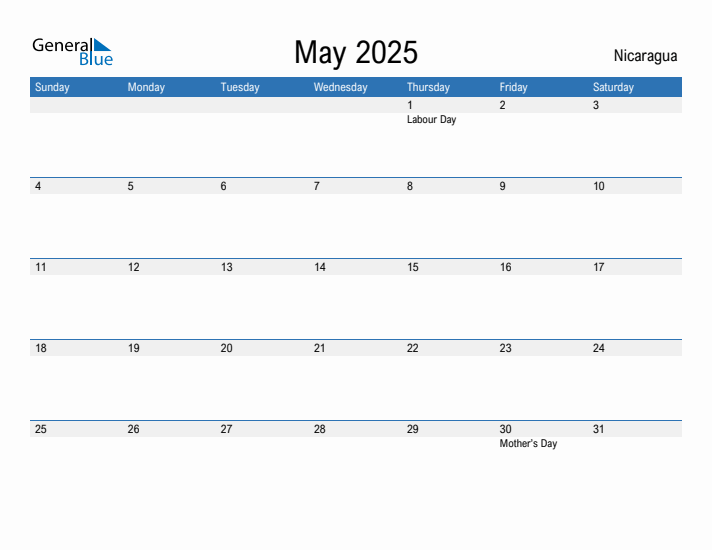 Fillable May 2025 Calendar