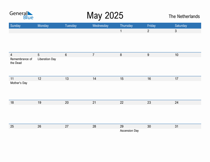 Fillable May 2025 Calendar