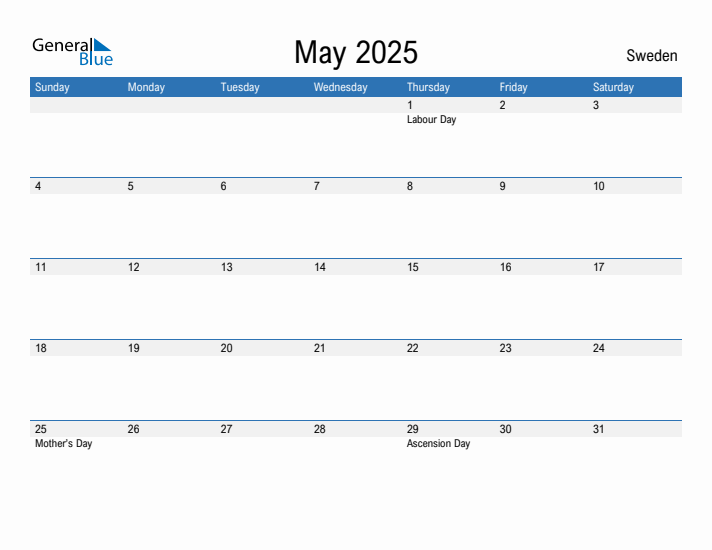 Fillable May 2025 Calendar