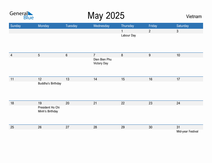 Fillable May 2025 Calendar