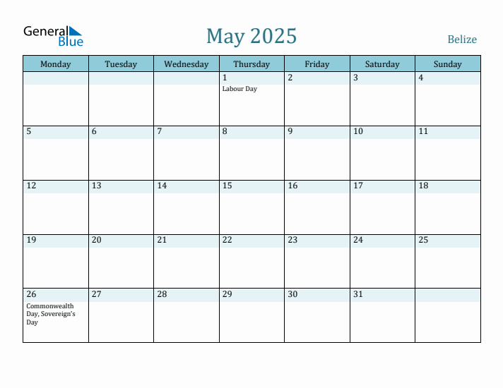 May 2025 Calendar with Holidays