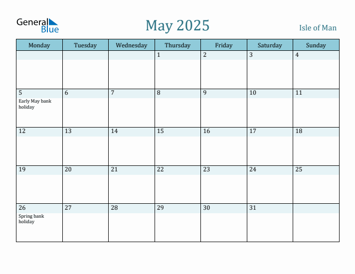 May 2025 Calendar with Holidays