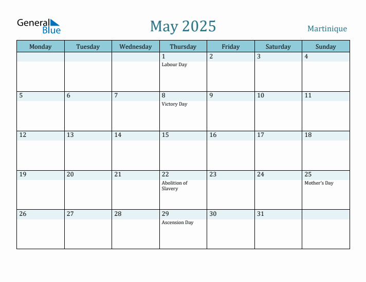 May 2025 Calendar with Holidays