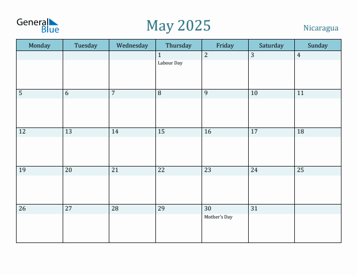 May 2025 Calendar with Holidays