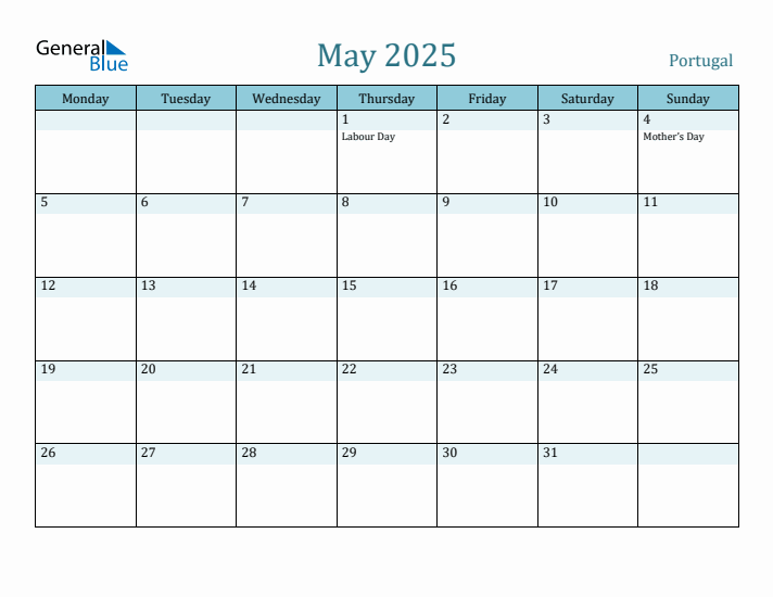 May 2025 Calendar with Holidays