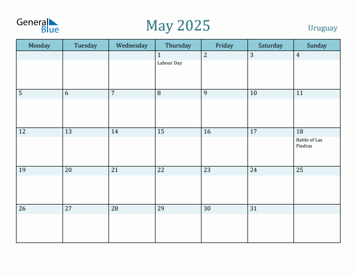 May 2025 Calendar with Holidays