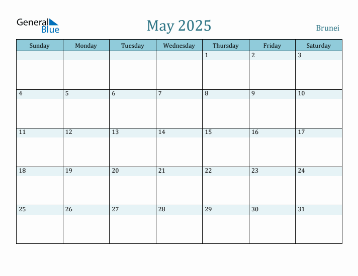 May 2025 Calendar with Holidays