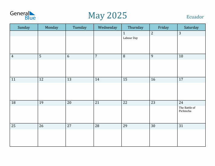 May 2025 Calendar with Holidays