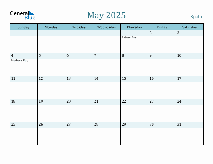 May 2025 Calendar with Holidays