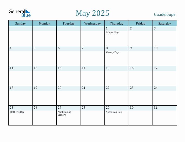 May 2025 Calendar with Holidays