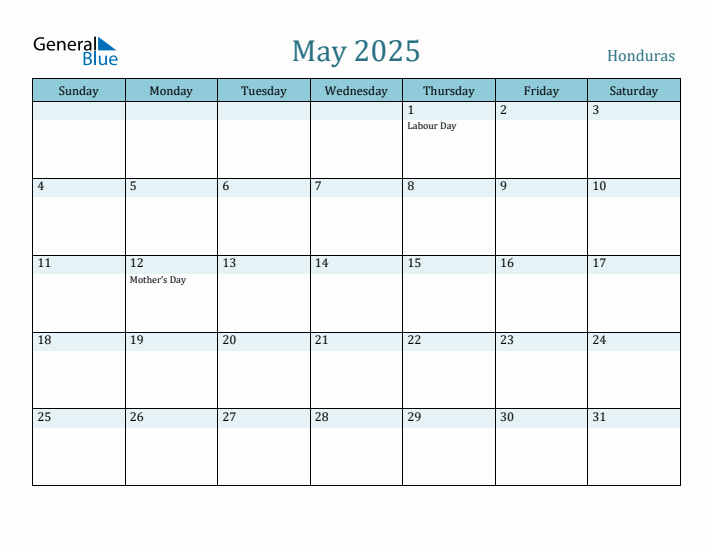 May 2025 Calendar with Holidays